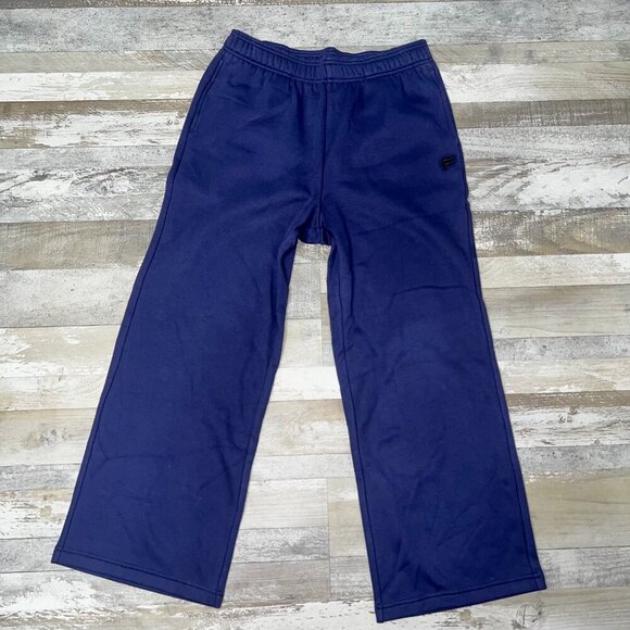 NWT Fabletics Women's Cozy Fleece Wide Leg Sweatpant Navy Size L - Picture 2 of 8